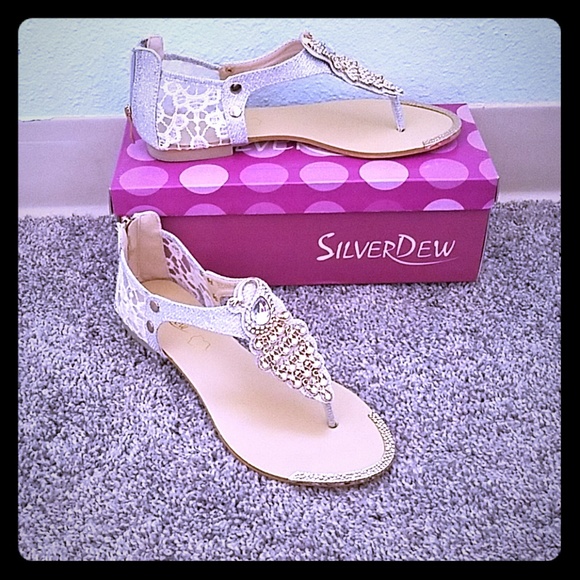 peacocks gold sandals